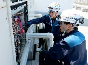 現場作業中の様子