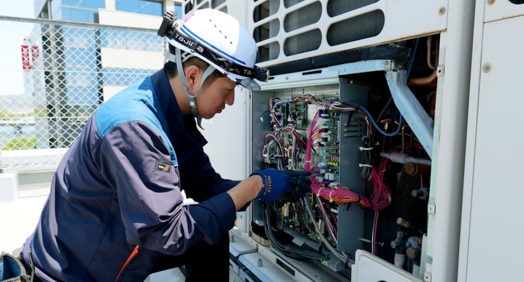 現場作業中の様子